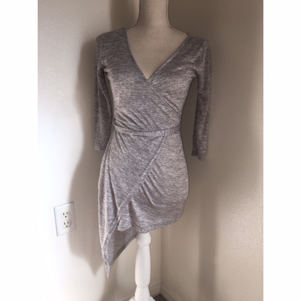 Heather Gray wrap looking Dress